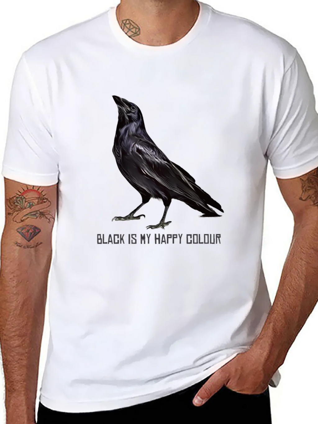 Raven Black is My Happy Colour T-Shirt product image 2