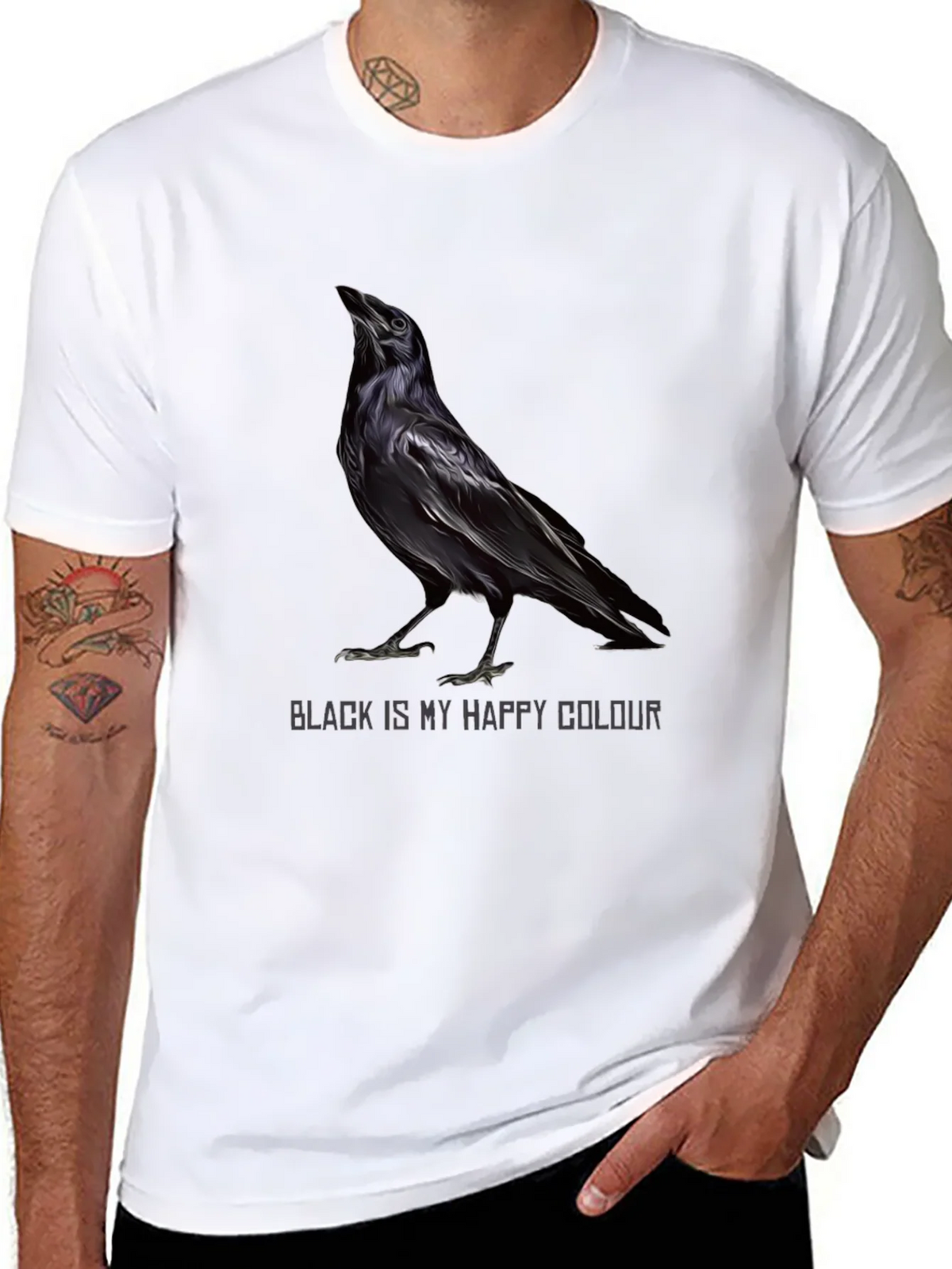 Raven Black is My Happy Colour T-Shirt product image 2