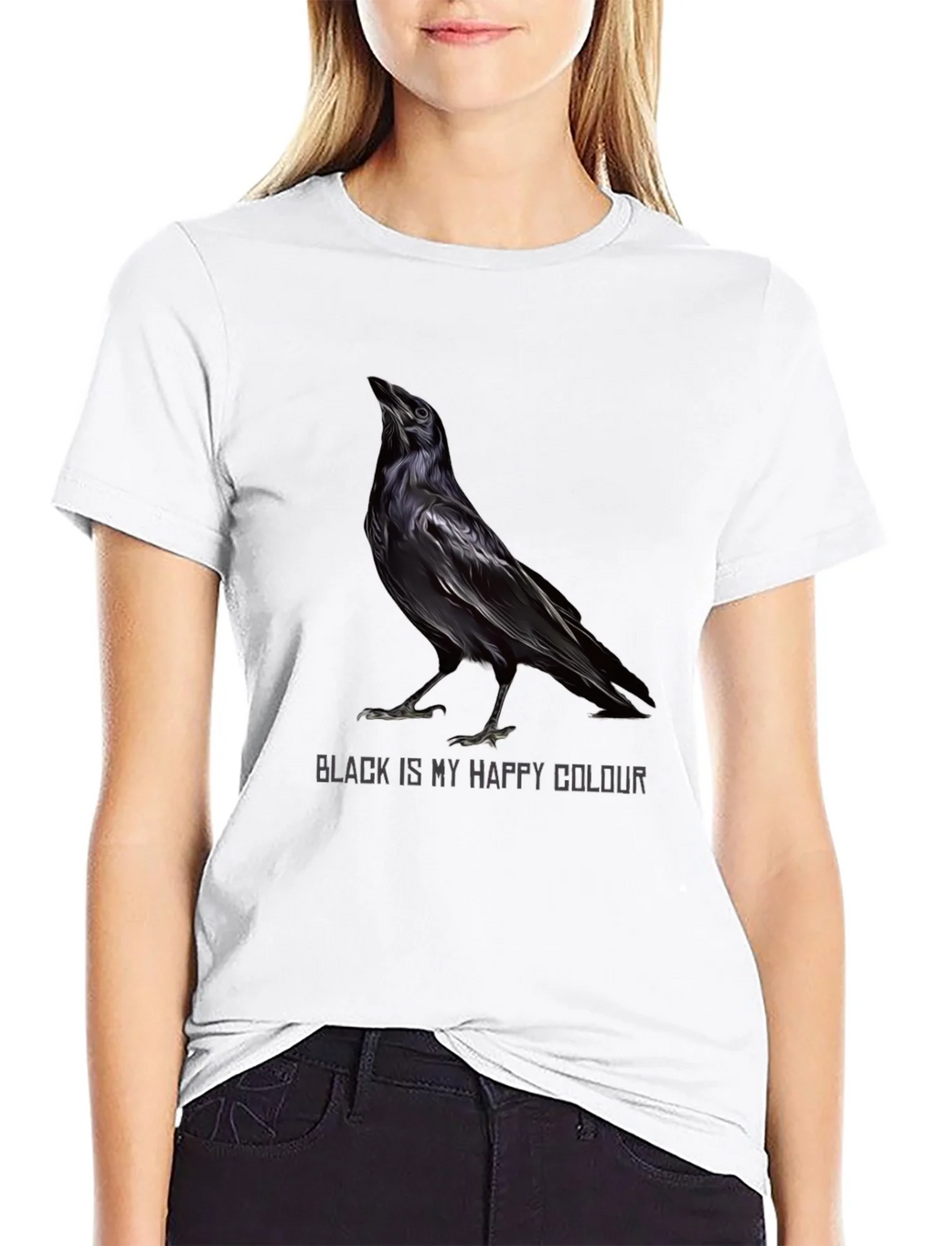 Raven Black is My Happy Colour T-Shirt product image 3