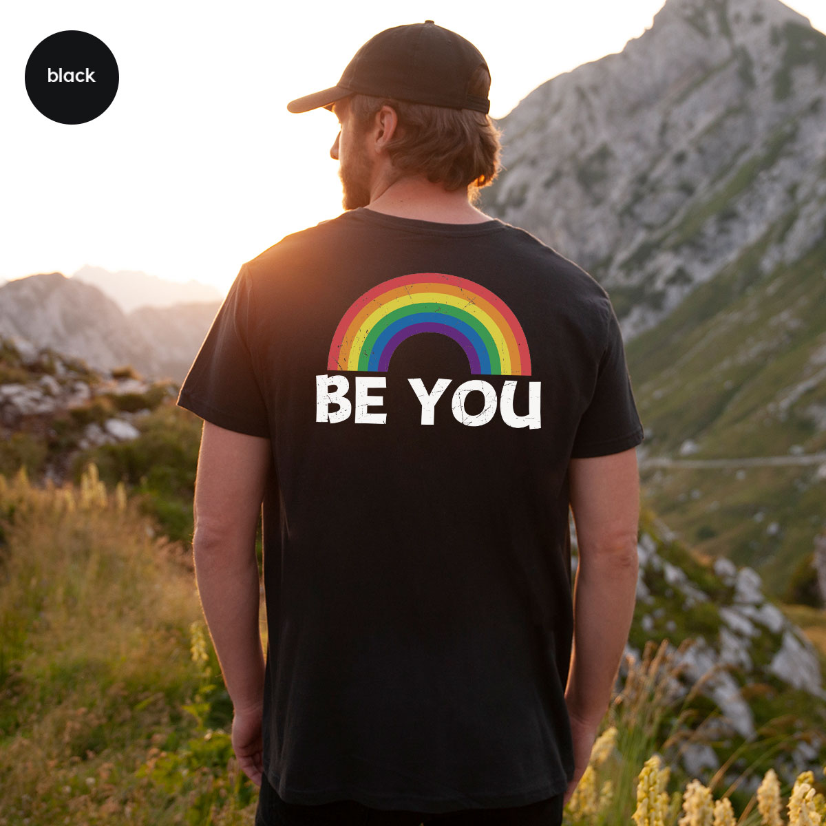 Rainbow T-Shirt, Be You Shirt, LGBT Pride product image 57