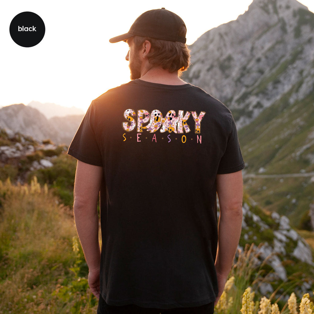 Ghost Graphic Tees, Cute Kid Halloween Shirt, Spooky product image 125