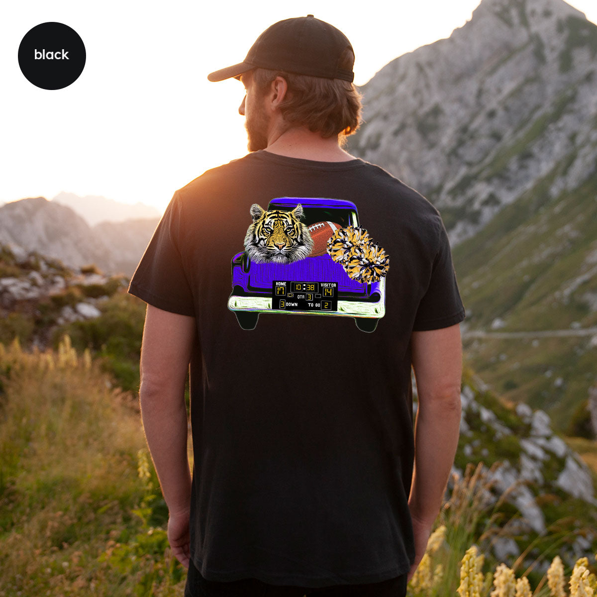 Football Truck Shirt, Tiger Graphic Tees, Mom TShirt, Gifts product image 86