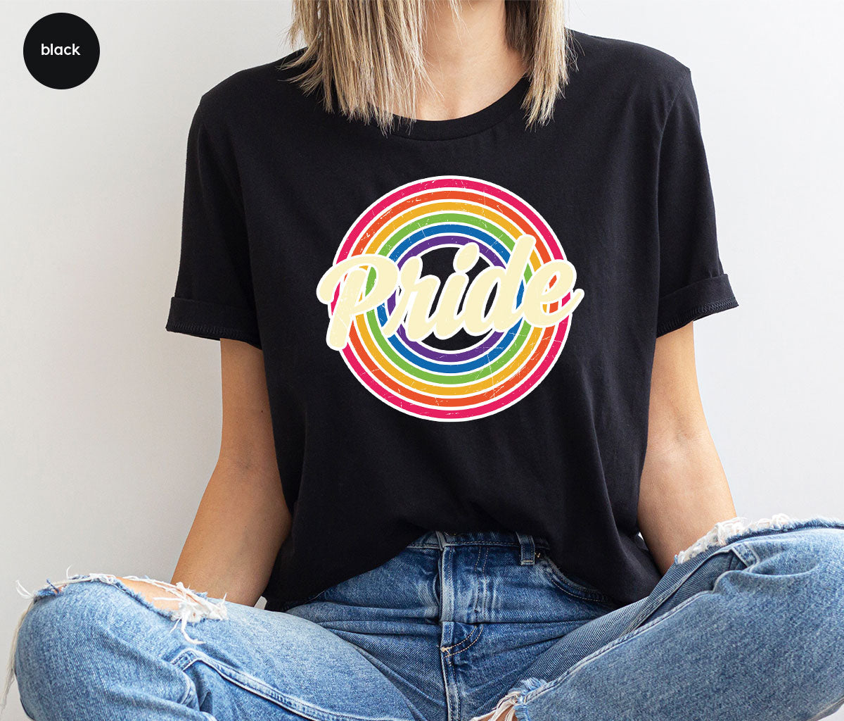 Pride Shirt, LGBT T-Shirt, Tee, Rainbow Graphic product image 59
