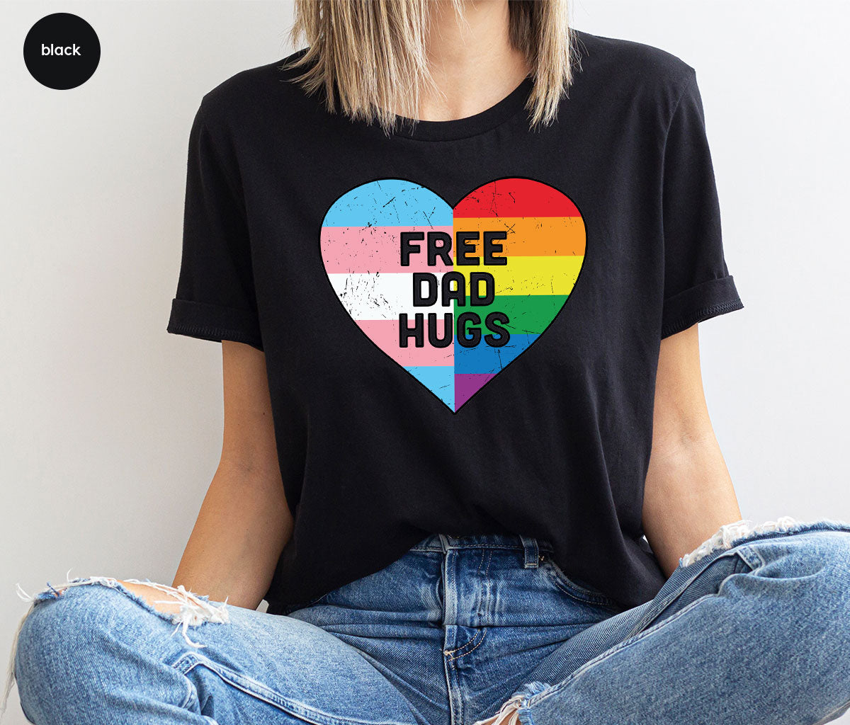 Free Dad Hugs Shirt, LGBT Pride T-Shirt product image 62