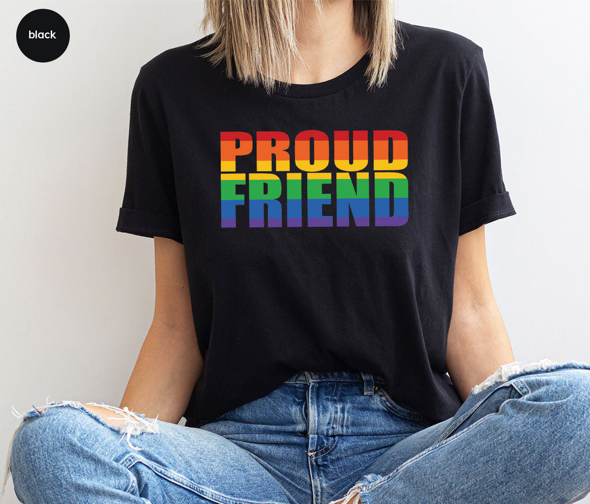 LGBT Friendship Shirt, Proud Friend T-Shirt, Gift Tee product image 60