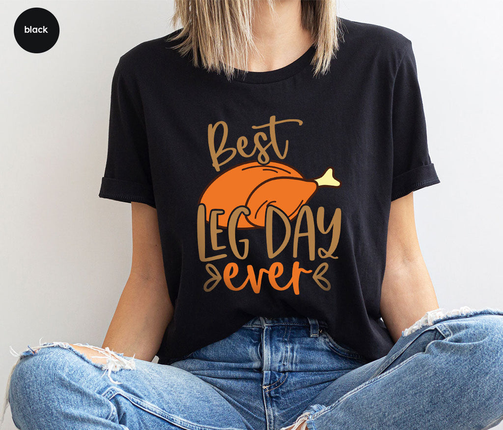 Funny Thanksgiving Shirts, Turkey Graphic Tees, Fall product image 67