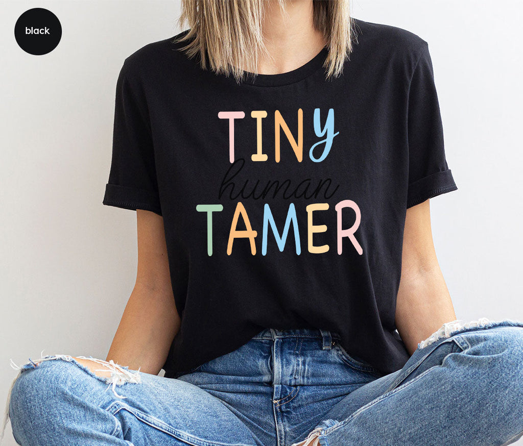 Teacher Shirt, Tiny Human Tamer, Kindergarten Preschool product image 142