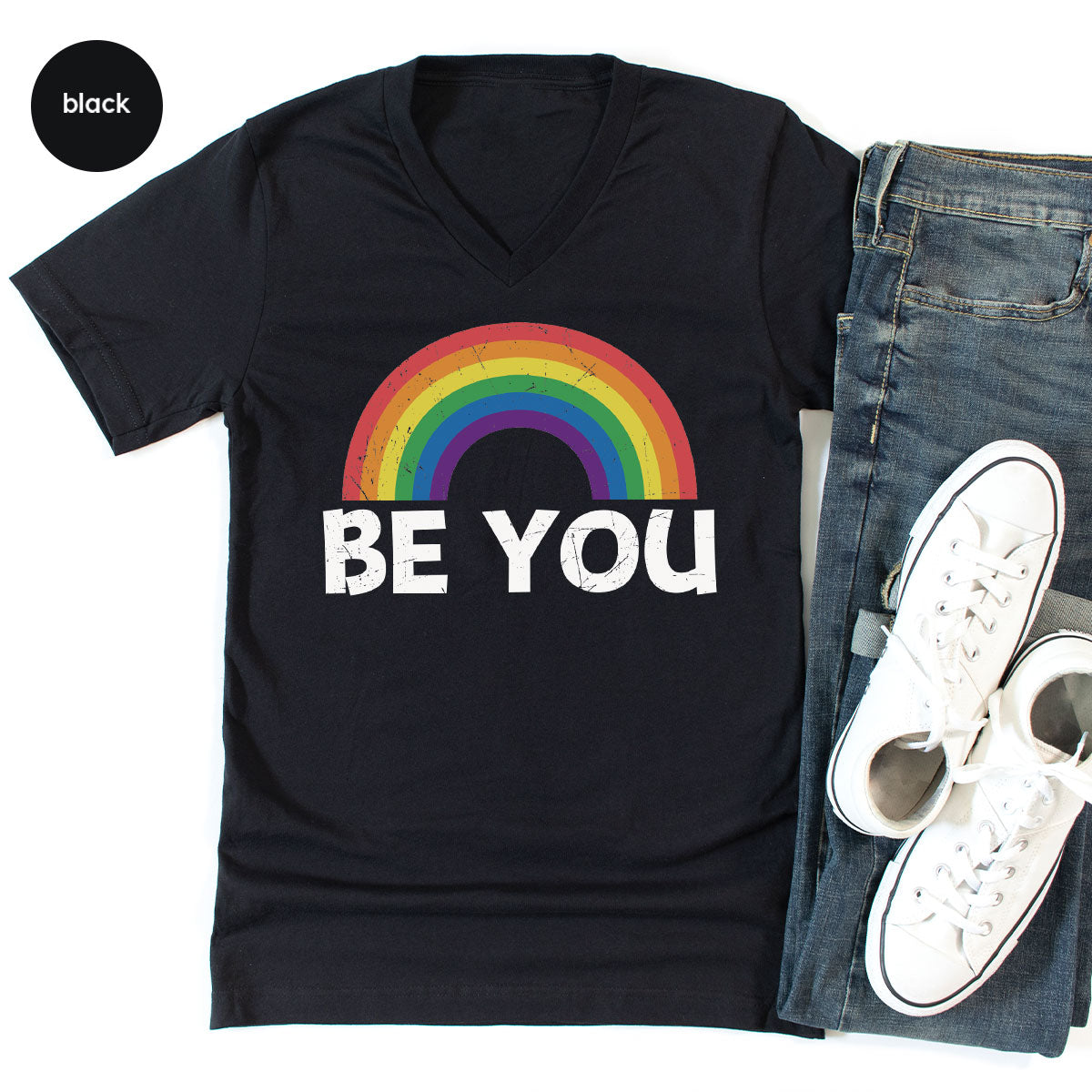 Rainbow T-Shirt, Be You Shirt, LGBT Pride product image 59