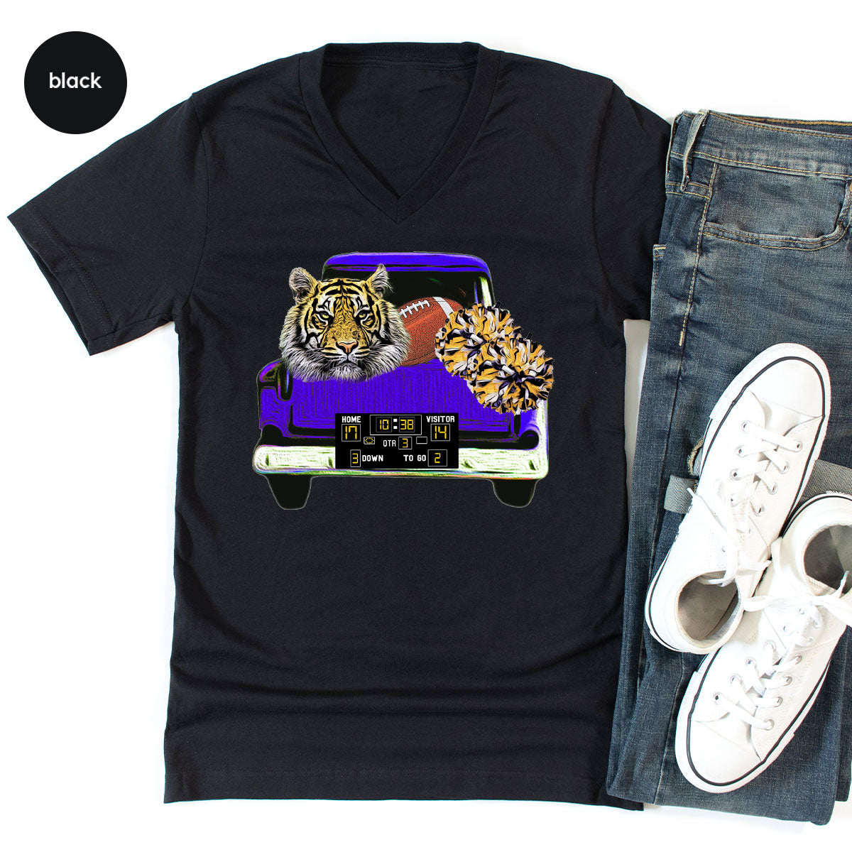 Football Truck Shirt, Tiger Graphic Tees, Mom TShirt, Gifts product image 88