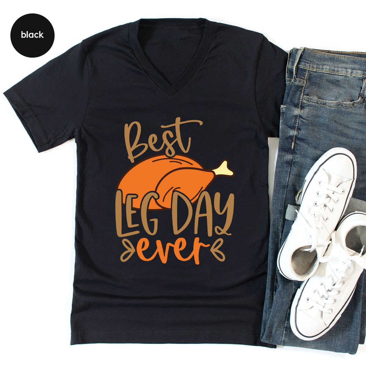 Funny Thanksgiving Shirts, Turkey Graphic Tees, Fall product image 70