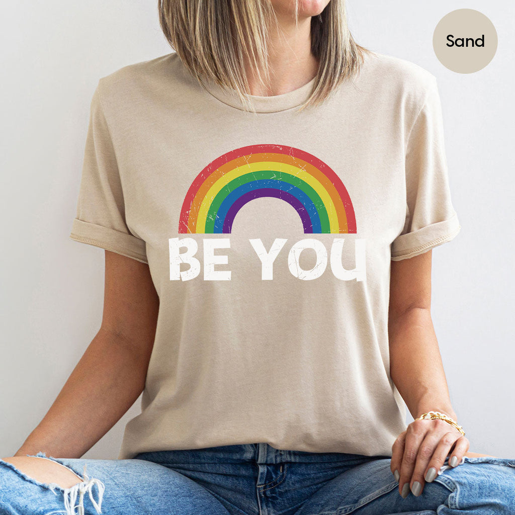 Rainbow T-Shirt, Be You Shirt, LGBT Pride product image 77