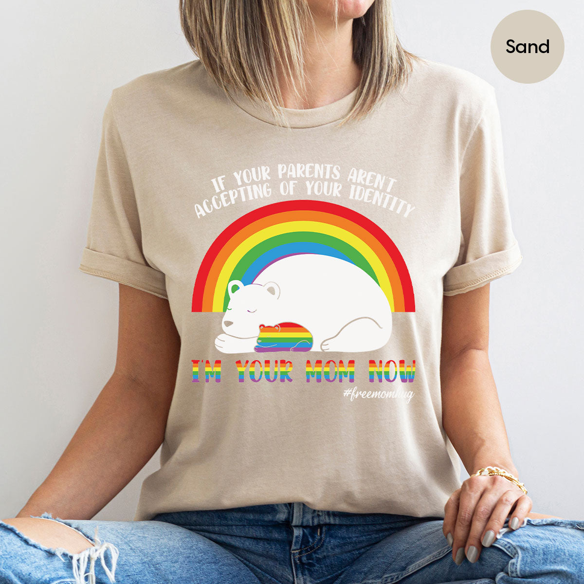 I'm Your Mom Now T-Shirt, Cute LGBT Glory Tee product image 83
