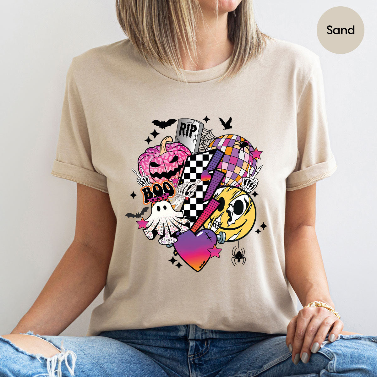 Halloween Shirt, Gifts, Spooky Season Pumpkin Graphic Tees product image 130
