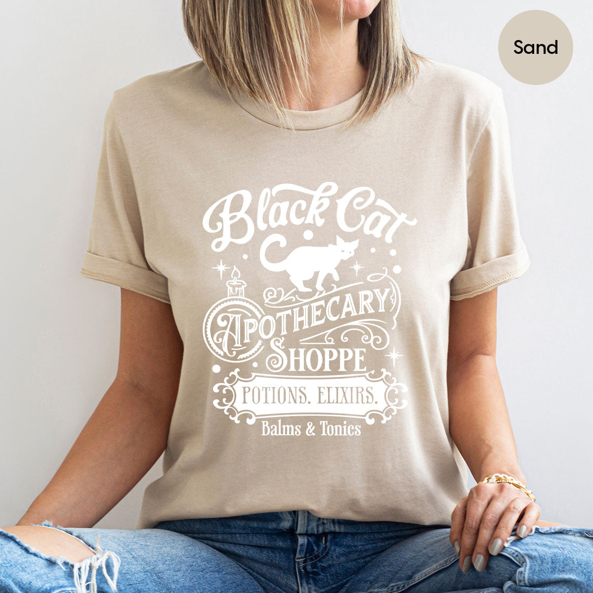 Halloween Party T-Shirt, Spooky Sweatshirt, Gifts, Cat product image 64