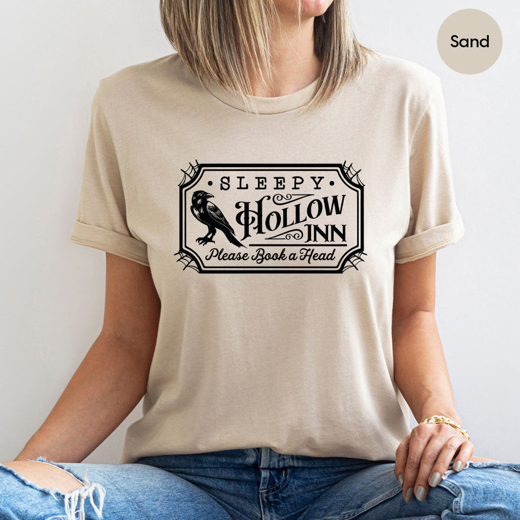 Halloween Crewneck Sweatshirt, Crow Graphic Tees, Gift for product image 149