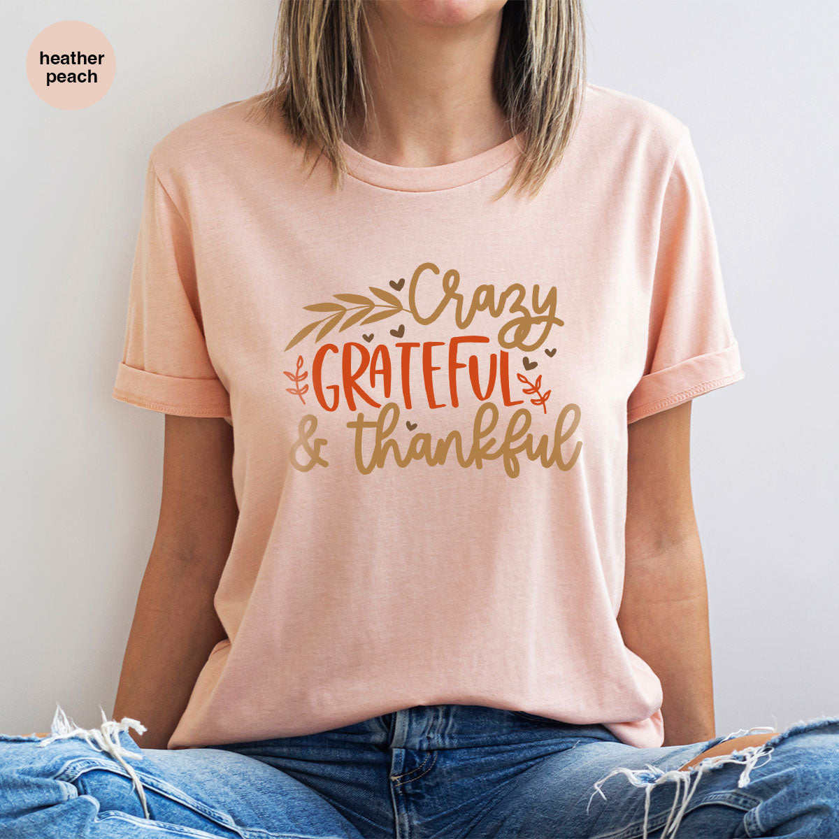 Funny Fall T Shirt, Gift for Her, Crazy Grateful Thankful product image 99