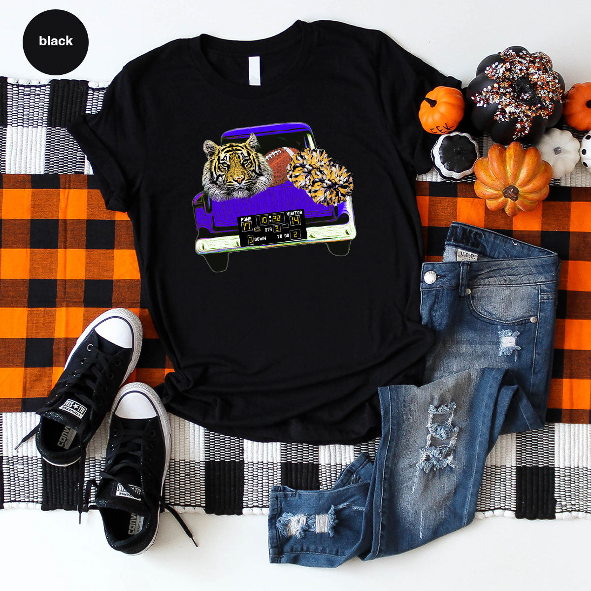 Football Truck Shirt, Tiger Graphic Tees, Mom TShirt, Gifts product image 89