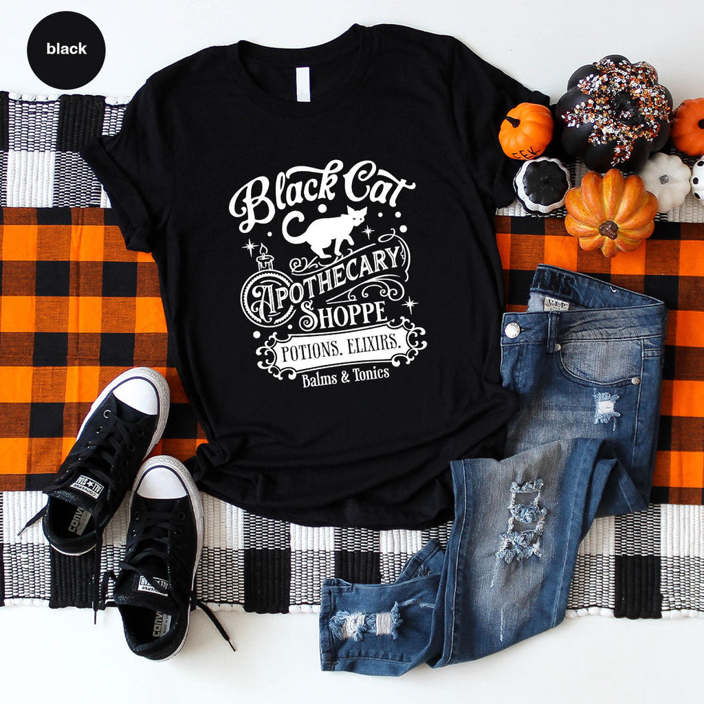 Halloween Party T-Shirt, Spooky Sweatshirt, Gifts, Cat product image 49