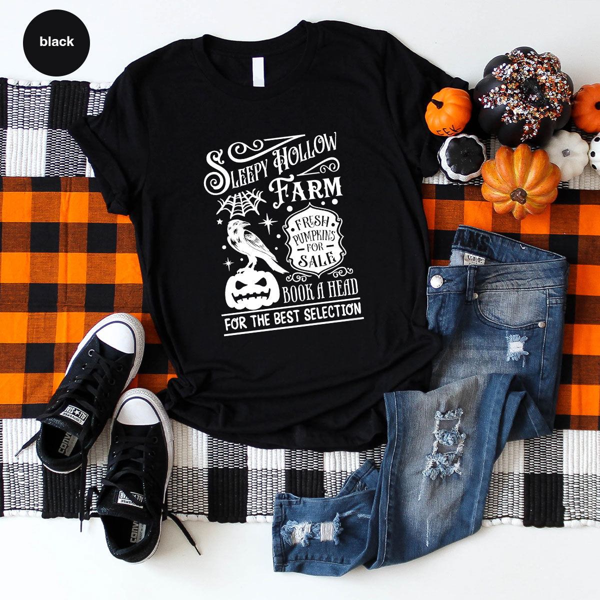 Halloween Sweatshirt, Farmer Outfit, Pumpkin Shirt, Spooky product image 132