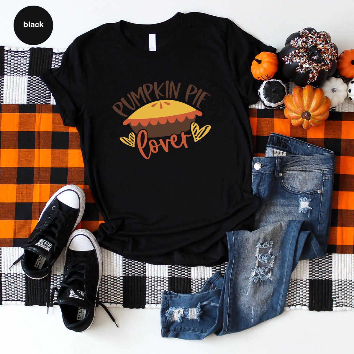 Kids Thanksgiving Shirts, Pumpkin Pie Graphic Tees, Gift product image 83
