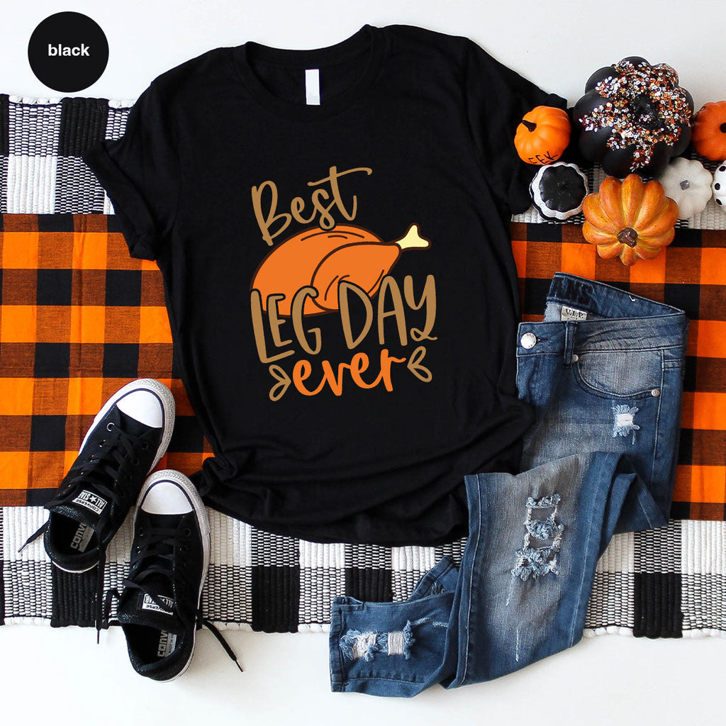 Funny Thanksgiving Shirts, Turkey Graphic Tees, Fall product image 71
