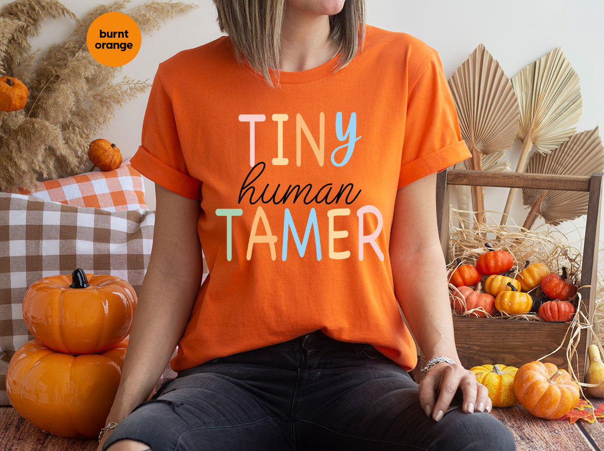 Teacher Shirt, Tiny Human Tamer, Kindergarten Preschool product image 145