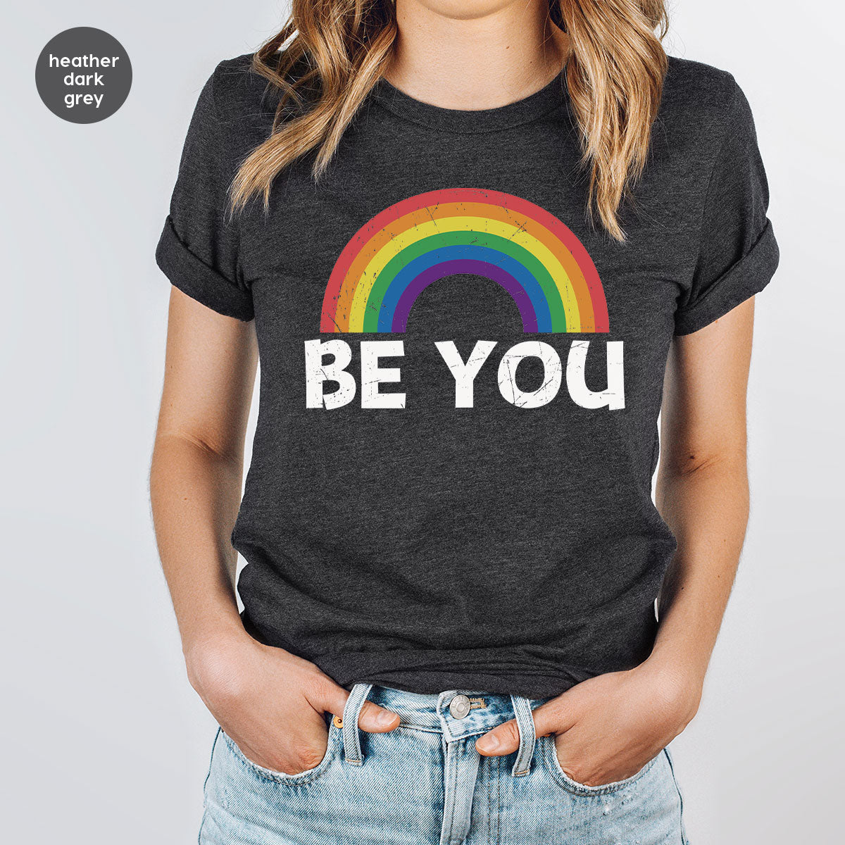 Rainbow T-Shirt, Be You Shirt, LGBT Pride product image 61
