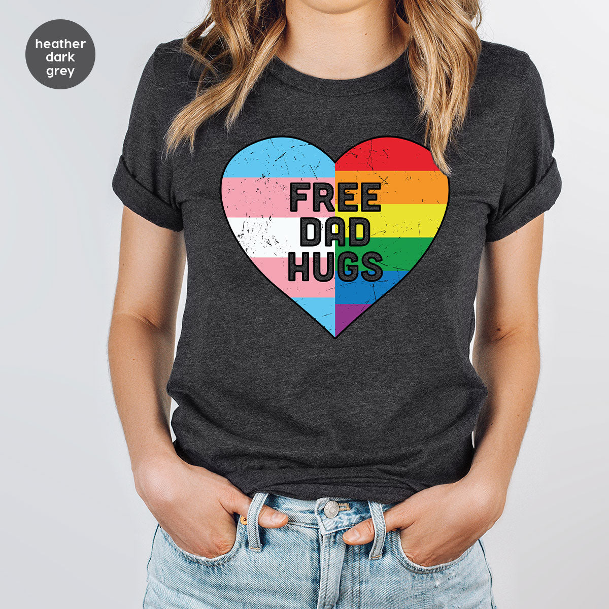 Free Dad Hugs Shirt, LGBT Pride T-Shirt product image 67