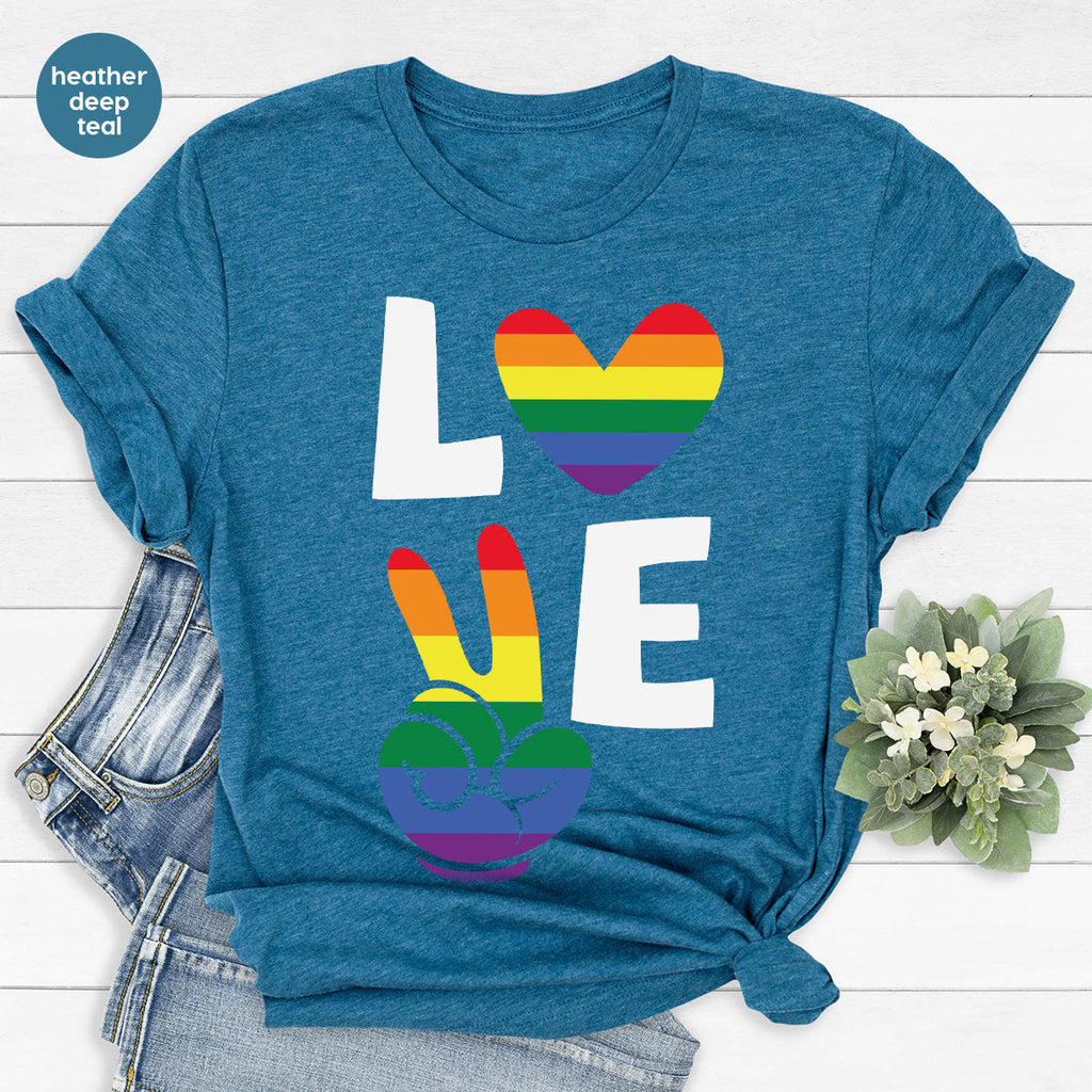 LGBT Love Shirt, Rainbow Glory T-Shirt, Pride Tee product image 69