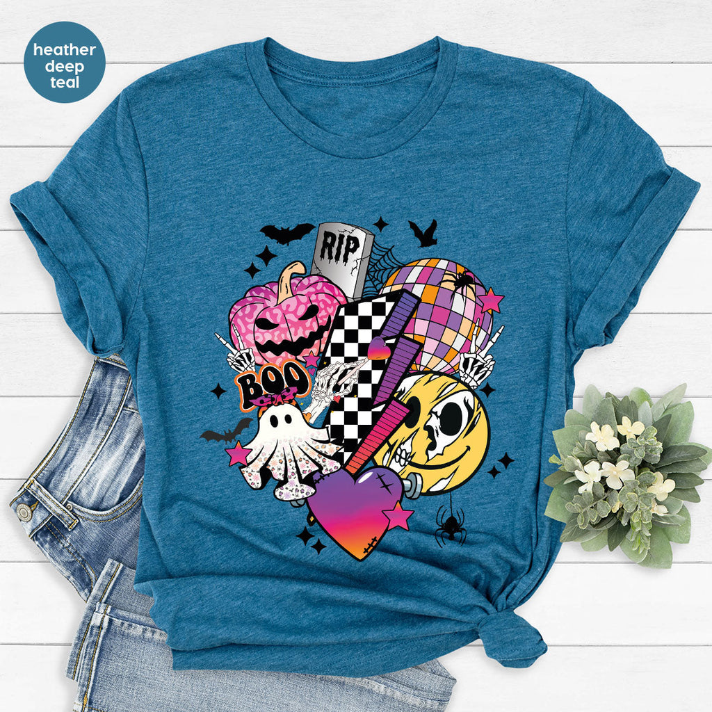 Halloween Shirt, Gifts, Spooky Season Pumpkin Graphic Tees product image 116