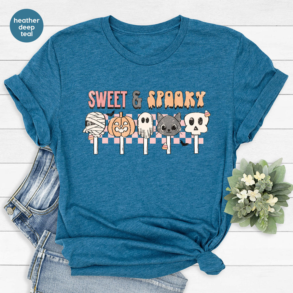 Retro Pumpkin T Shirt, Vintage Cat T-Shirt, Sweet Toddler product image 115