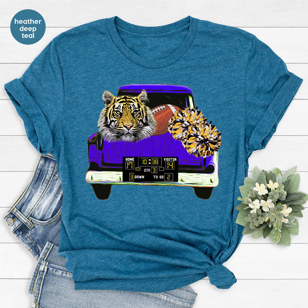 Football Truck Shirt, Tiger Graphic Tees, Mom TShirt, Gifts product image 91