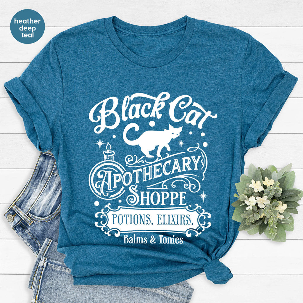 Halloween Party T-Shirt, Spooky Sweatshirt, Gifts, Cat product image 51