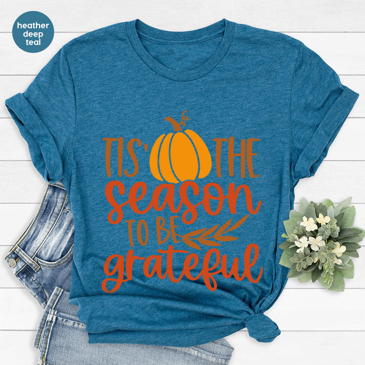 Fall T-Shirt, Autumn Crewneck Sweatshirt, Thanksgiving product image 136