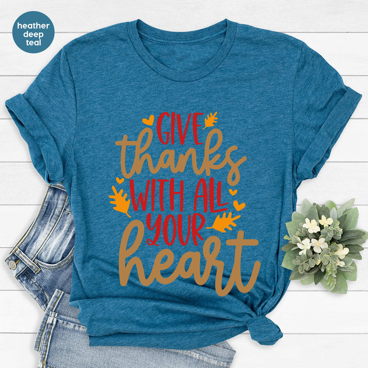 Cute Fall Clothing, Thanksgiving T-Shirt, Gift for Her product image 34