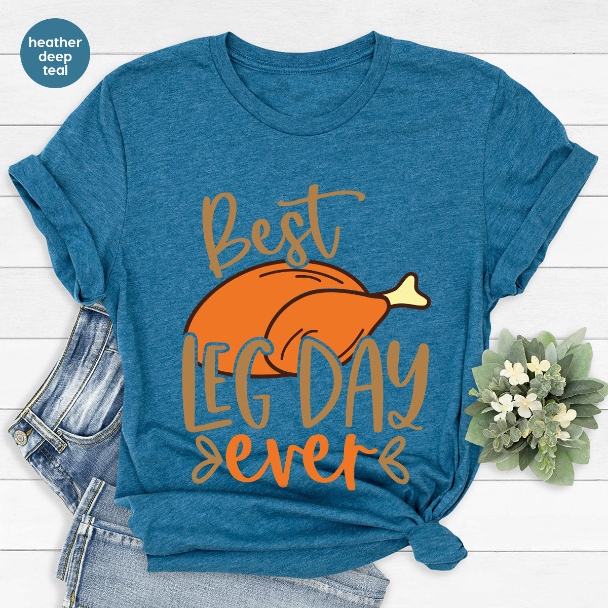 Funny Thanksgiving Shirts, Turkey Graphic Tees, Fall product image 73