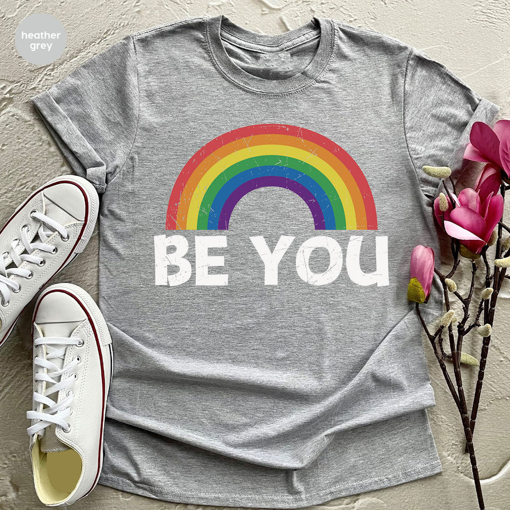 Rainbow T-Shirt, Be You Shirt, LGBT Pride product image 64