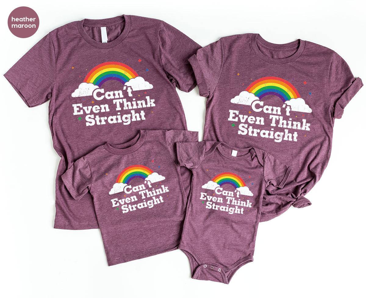 Can I Even Think Straight Shirt, Rainbow T-Shirt, LGBT product image 74