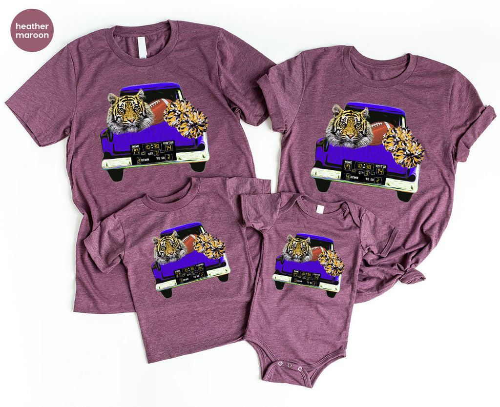 Football Truck Shirt, Tiger Graphic Tees, Mom TShirt, Gifts product image 96