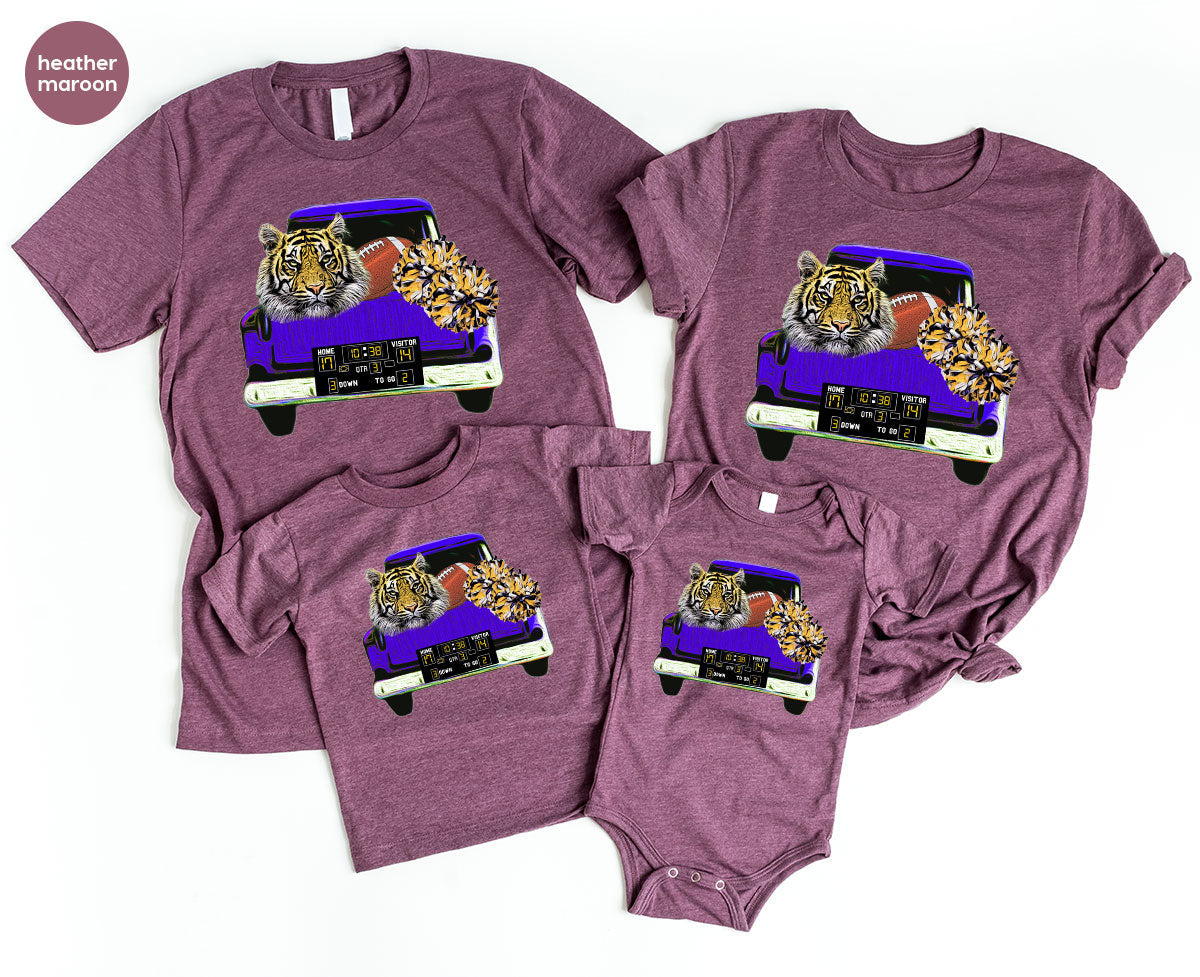 Football Truck Shirt, Tiger Graphic Tees, Mom TShirt, Gifts product image 96