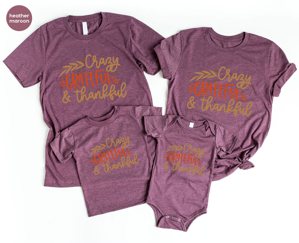 Funny Fall T Shirt, Gift for Her, Crazy Grateful Thankful product image 95