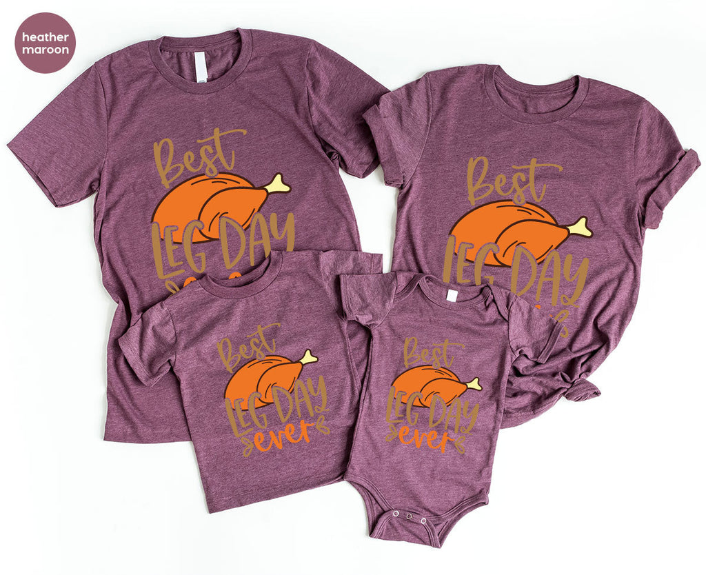Funny Thanksgiving Shirts, Turkey Graphic Tees, Fall product image 78