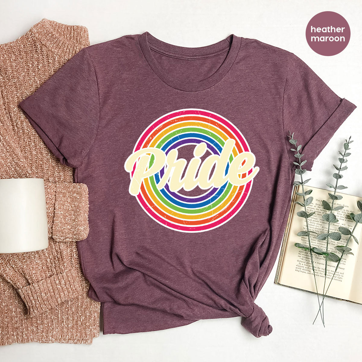 Pride Shirt, LGBT T-Shirt, Tee, Rainbow Graphic product image 69