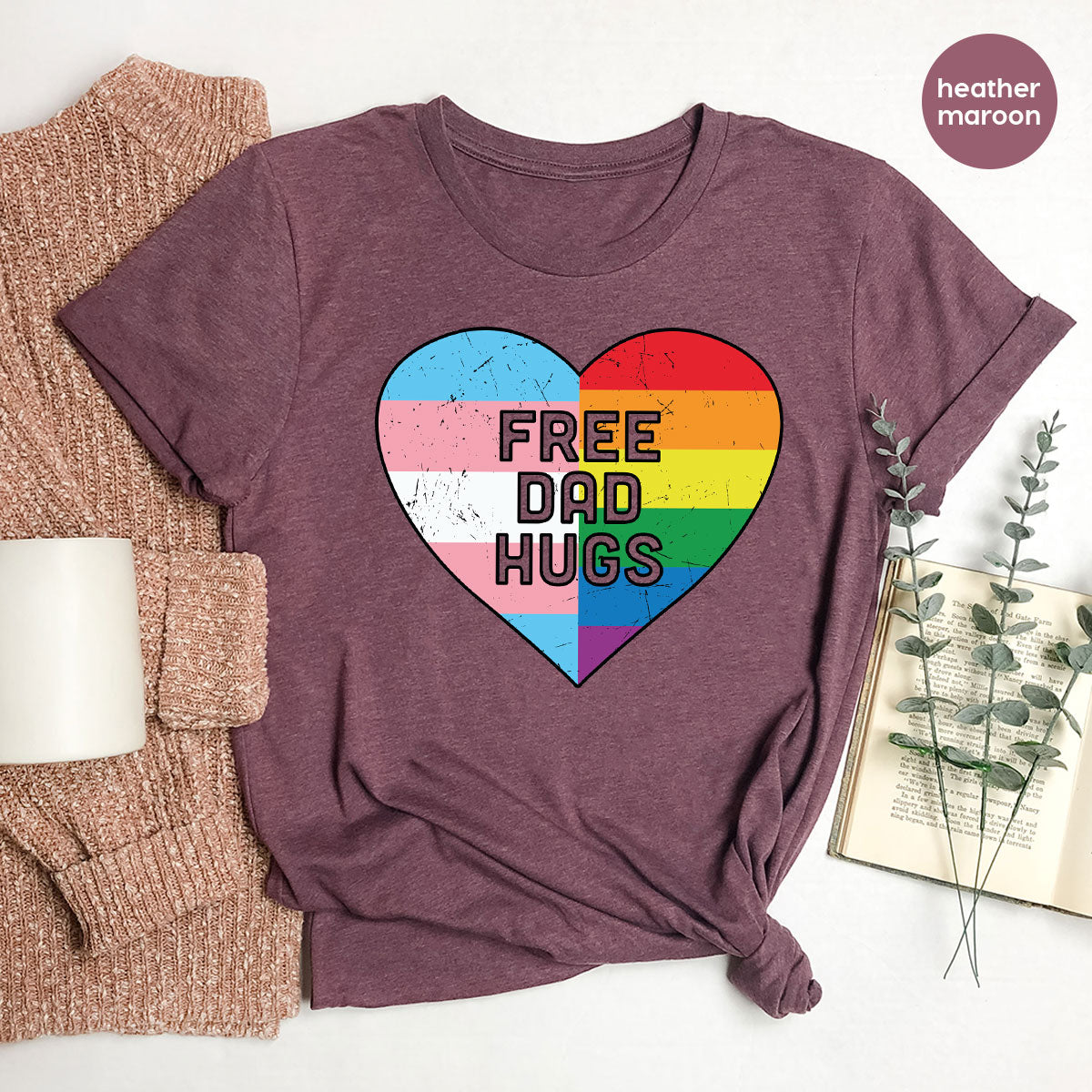 Free Dad Hugs Shirt, LGBT Pride T-Shirt product image 72