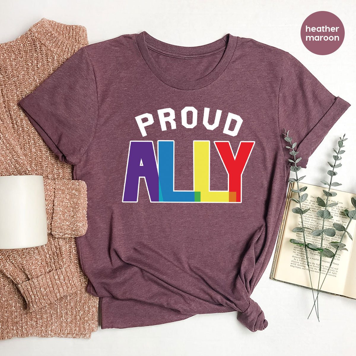Proud Ally Shirt, LGBT T-Shirt, Tee product image 72
