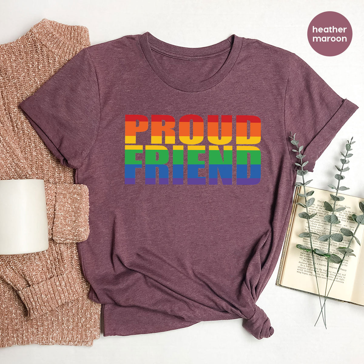 LGBT Friendship Shirt, Proud Friend T-Shirt, Gift Tee product image 70