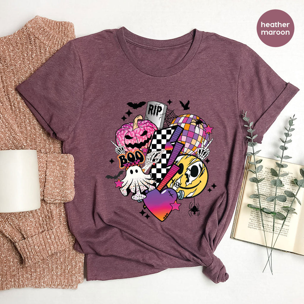Halloween Shirt, Gifts, Spooky Season Pumpkin Graphic Tees product image 119