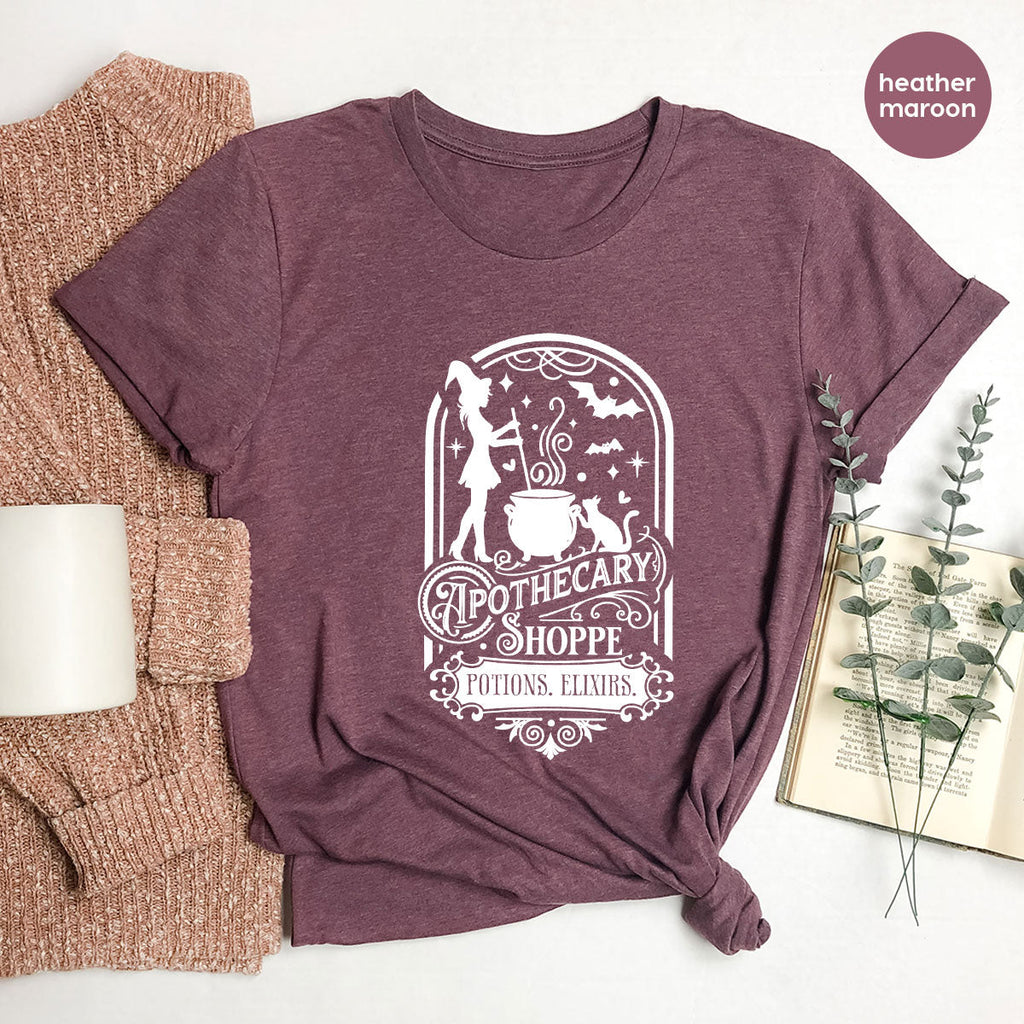 Funny Witch Shirt, Halloween Party Tshirt, Apothecary product image 138