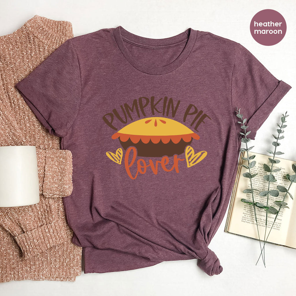 Kids Thanksgiving Shirts, Pumpkin Pie Graphic Tees, Gift product image 88