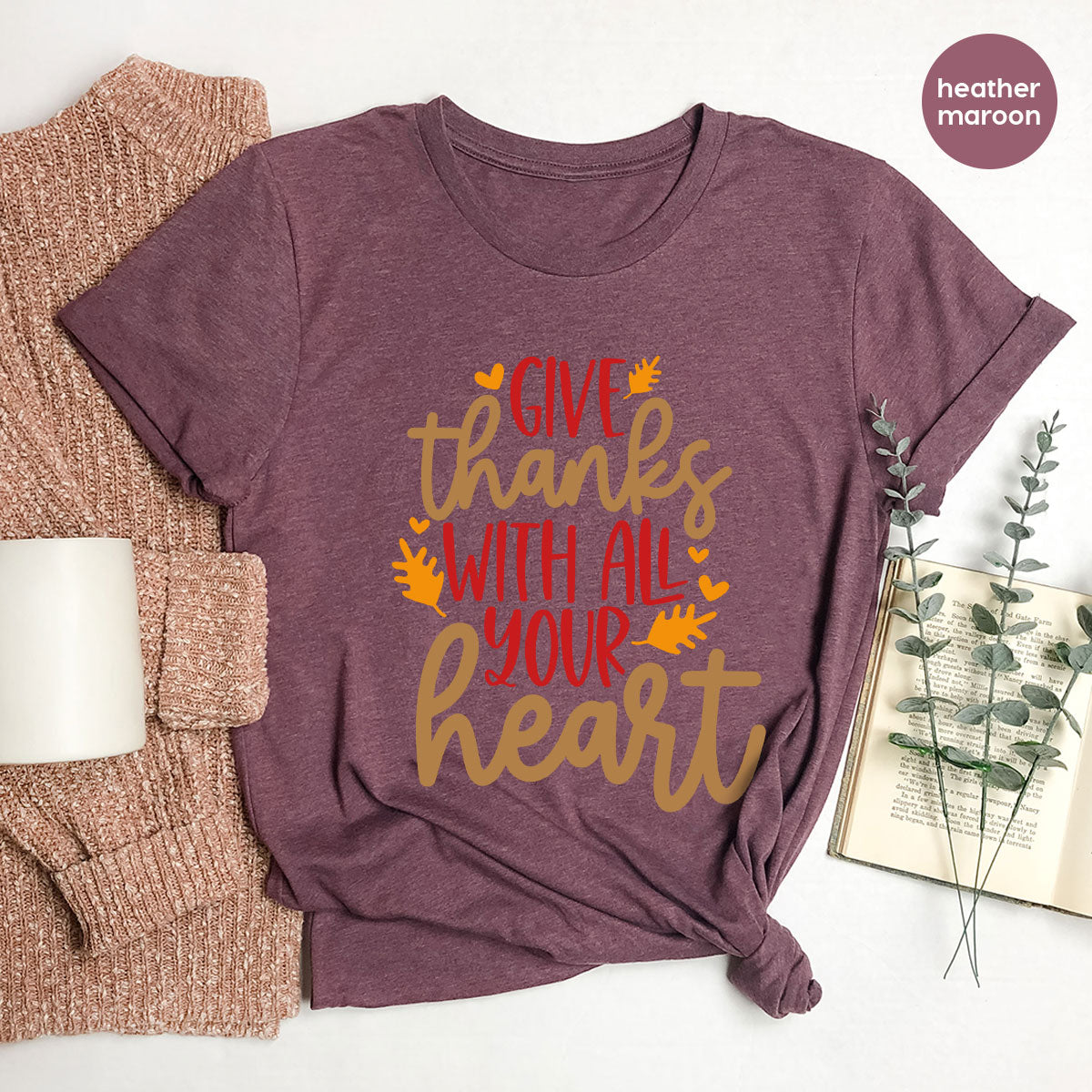Cute Fall Clothing, Thanksgiving T-Shirt, Gift for Her product image 37